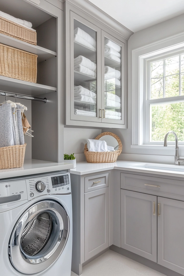 small laundry room organization 26