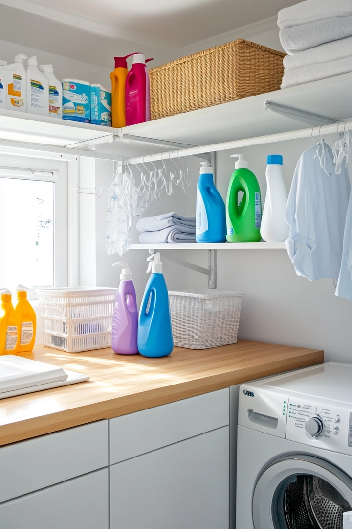 small laundry room organization 3