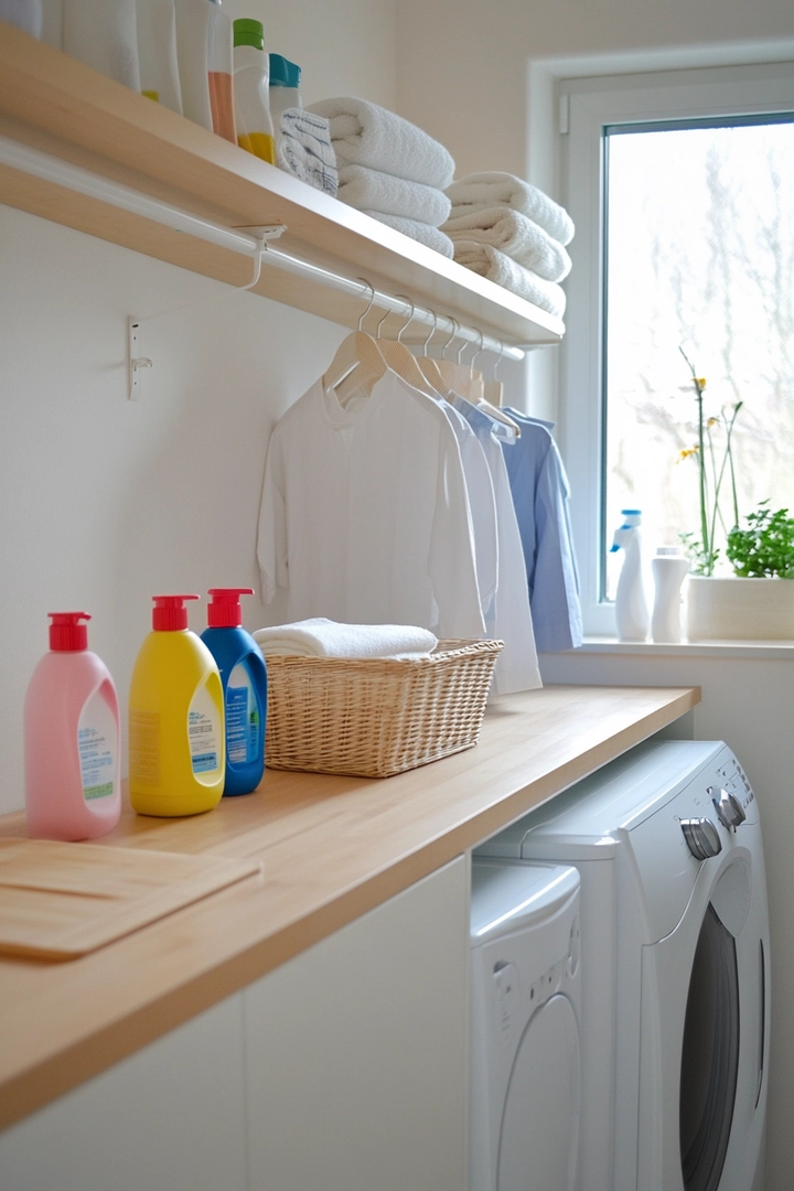 small laundry room organization 4