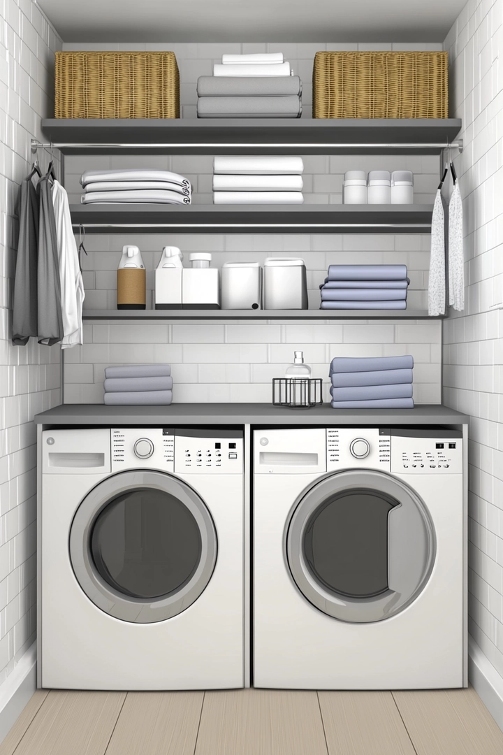 small laundry room organization 41