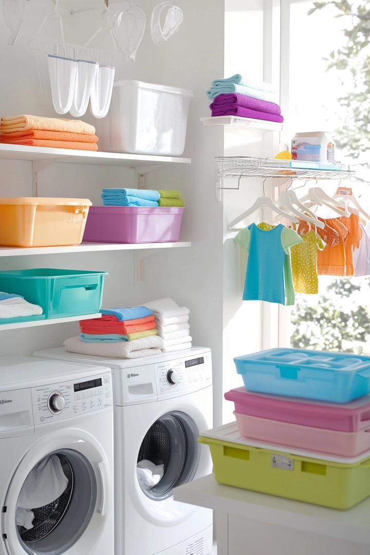 small laundry room organization 48