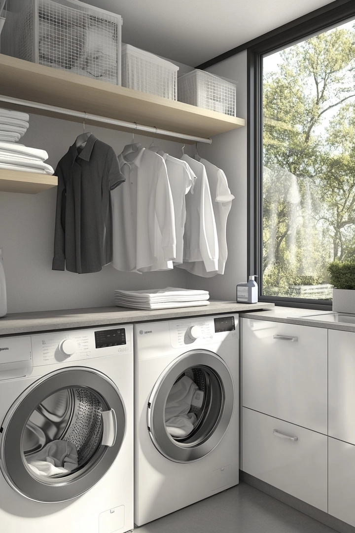 small laundry room organization 5