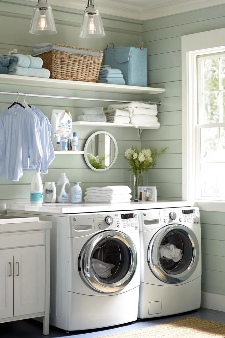 small laundry room organization 52