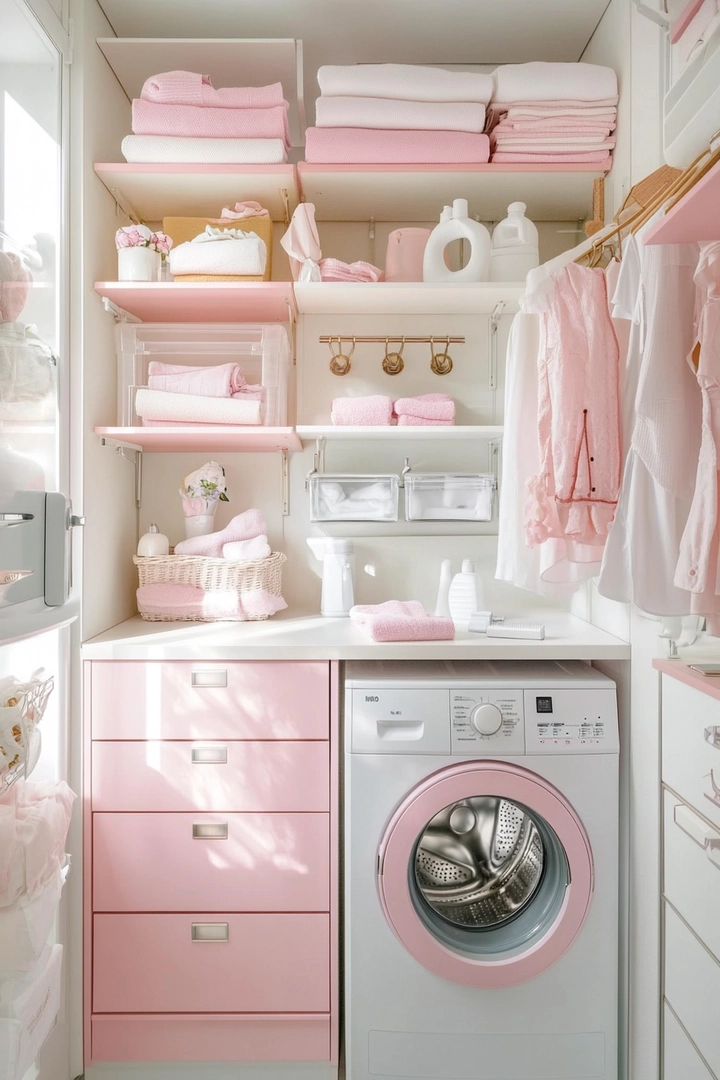 small laundry room organization 57