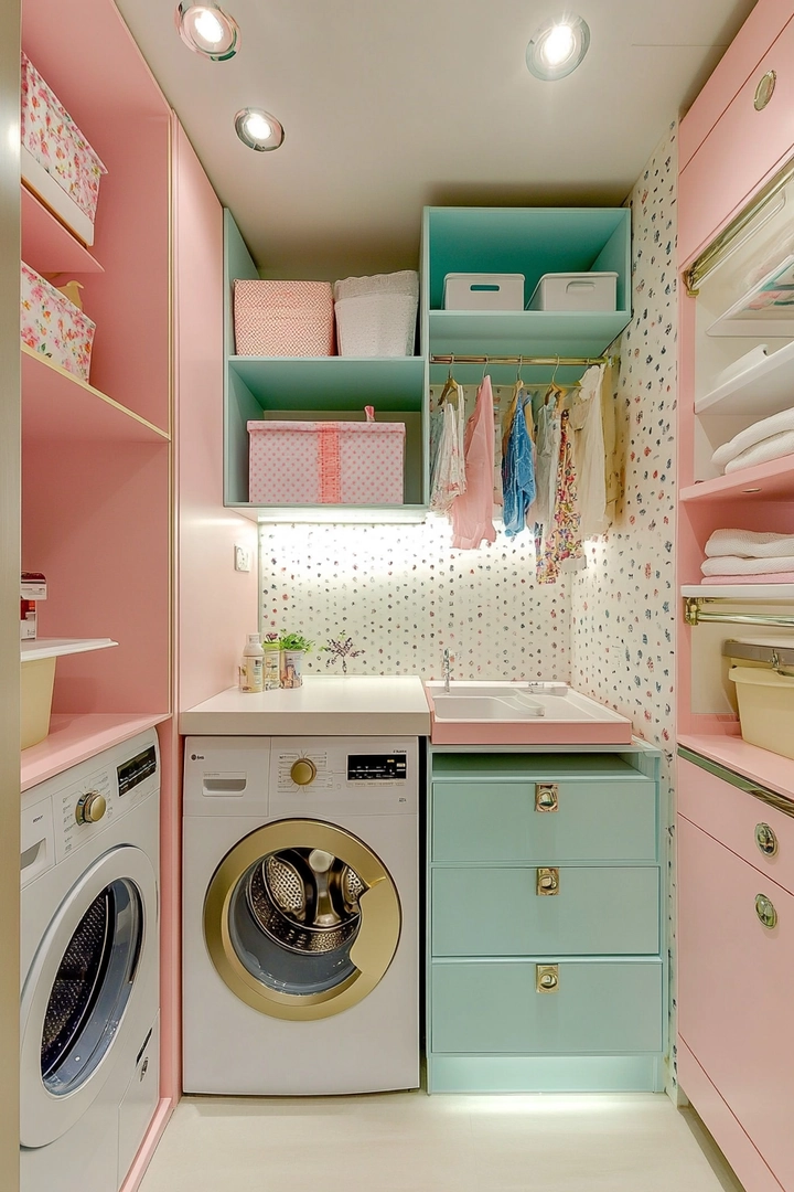 small laundry room organization 58