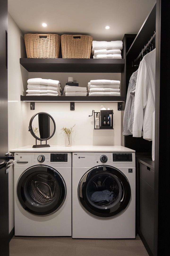 small laundry room organization 61