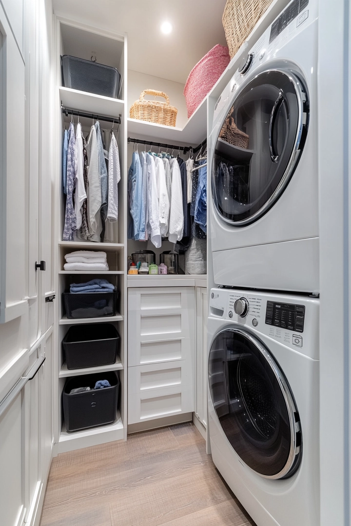 small laundry room organization 62