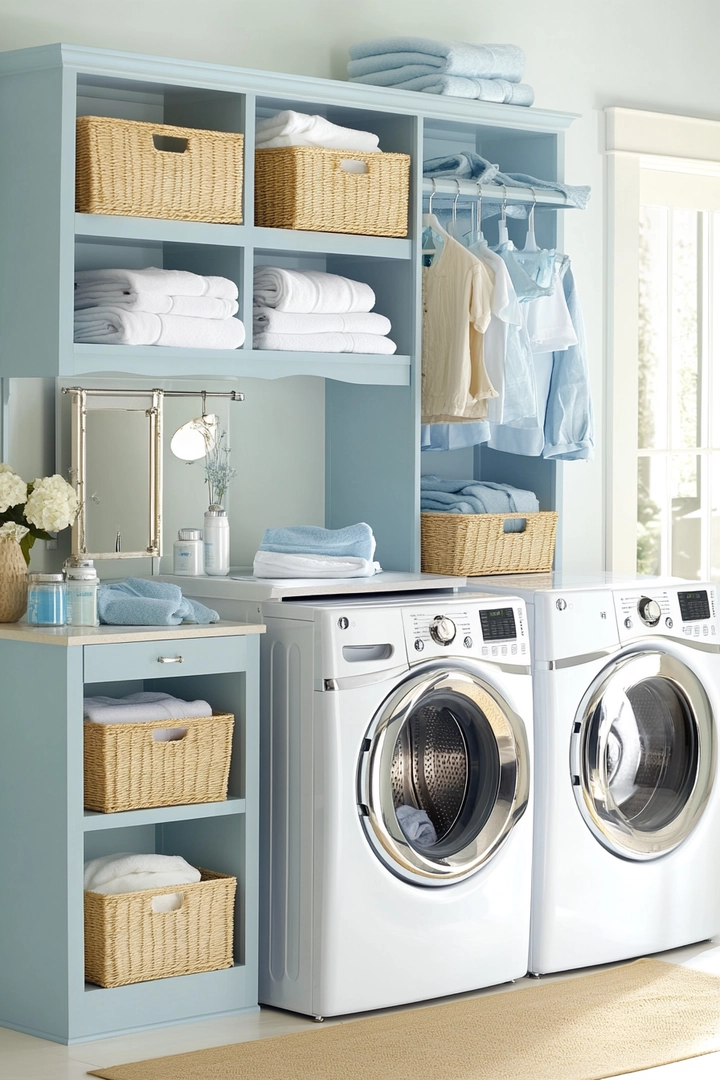 small laundry room organization 65