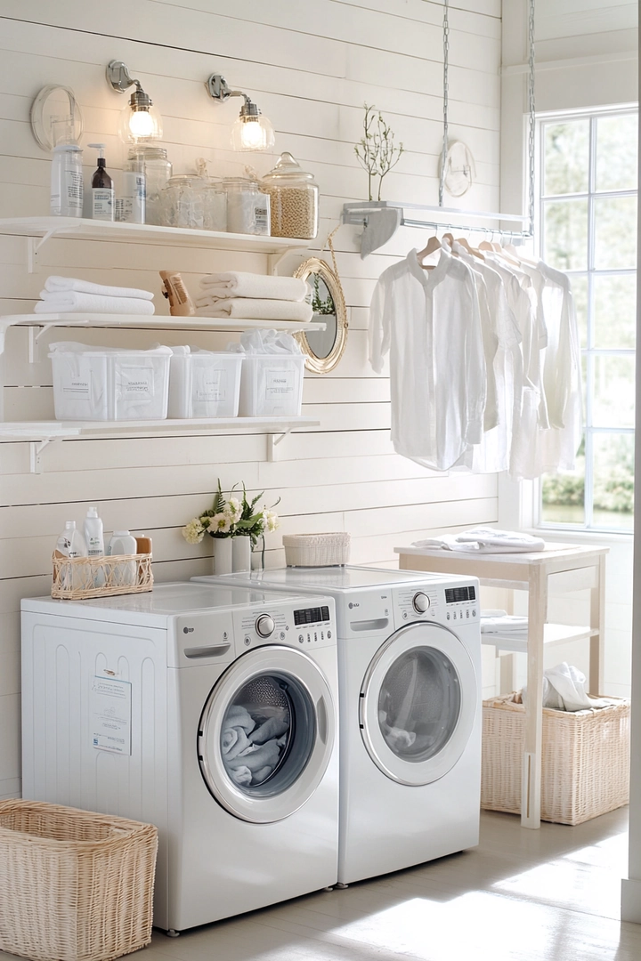 small laundry room organization 74