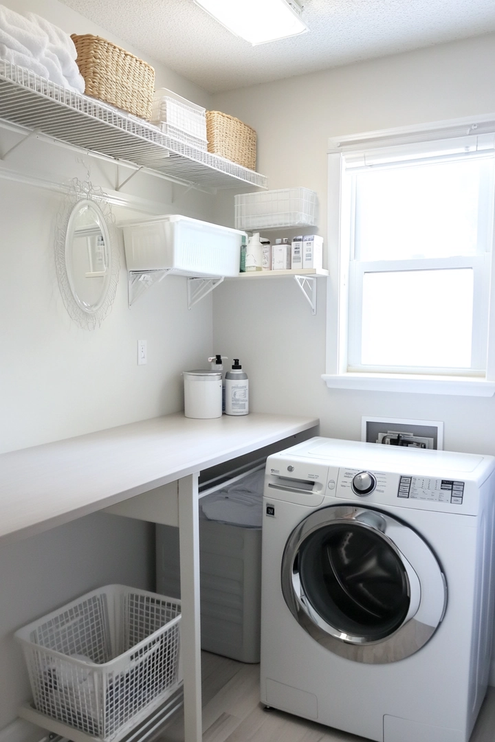 small laundry room organization 76