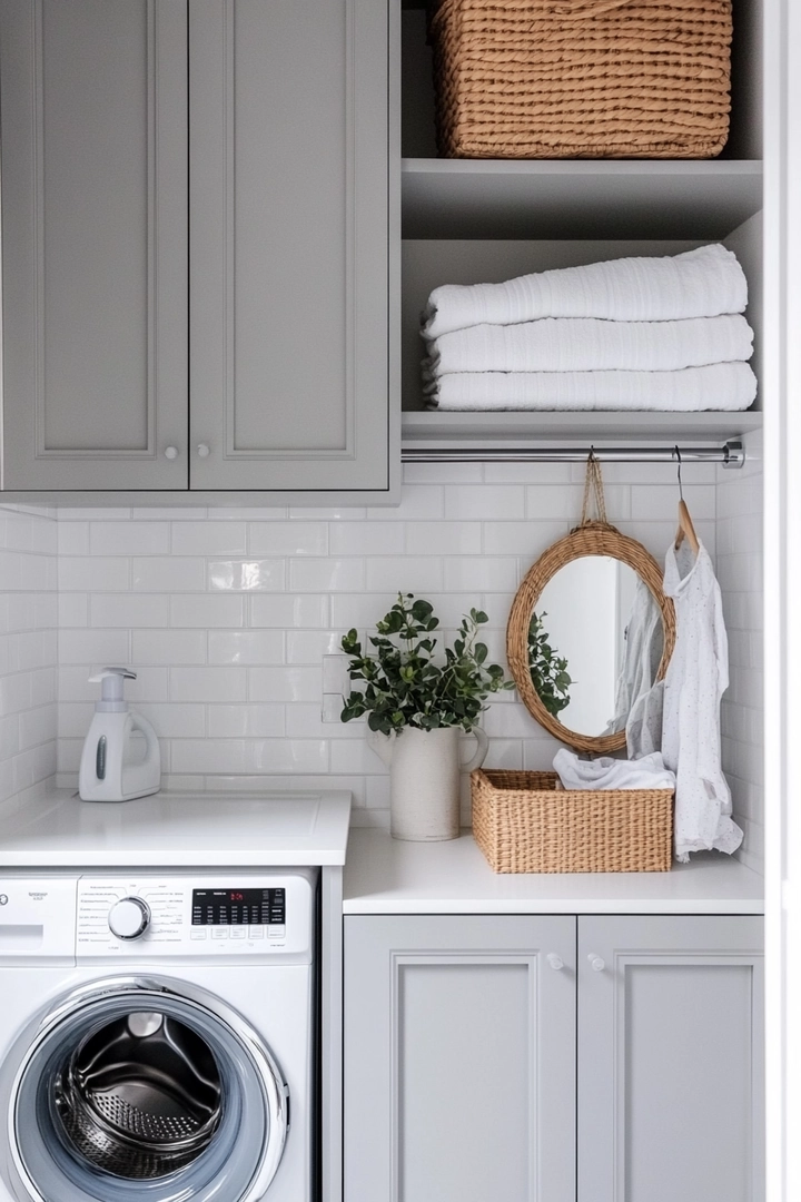 small laundry room organization 78