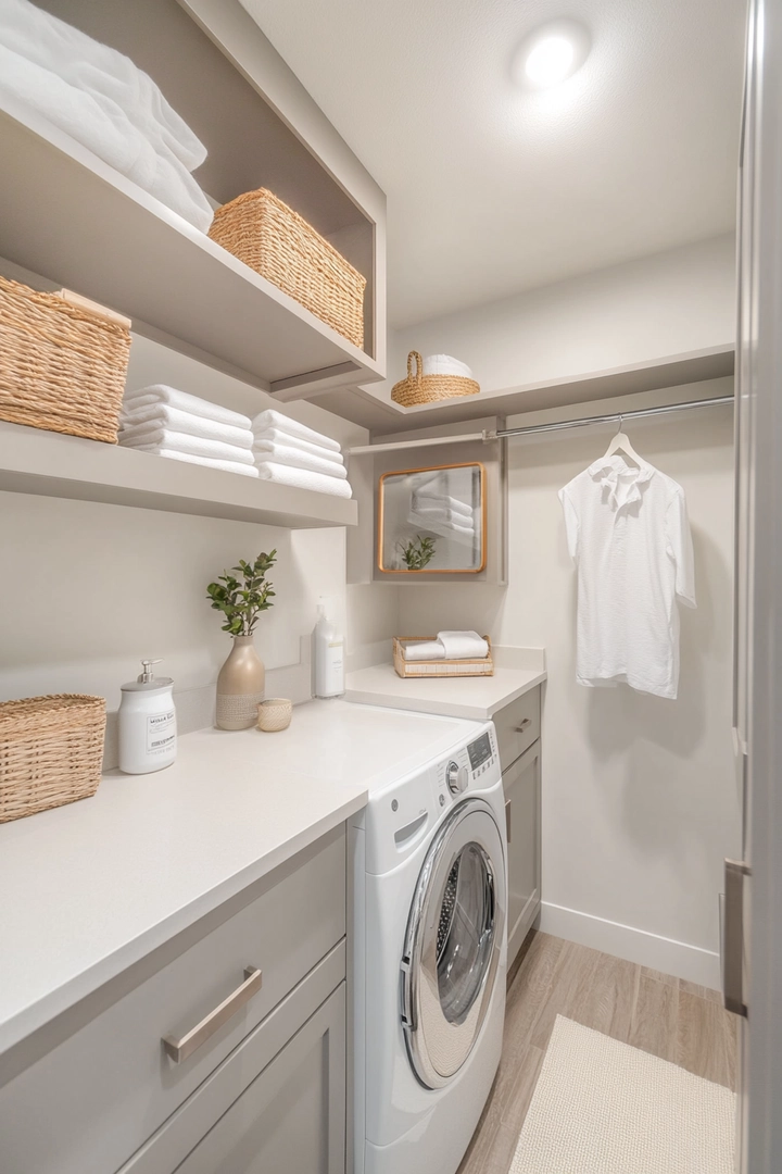 small laundry room organization 79