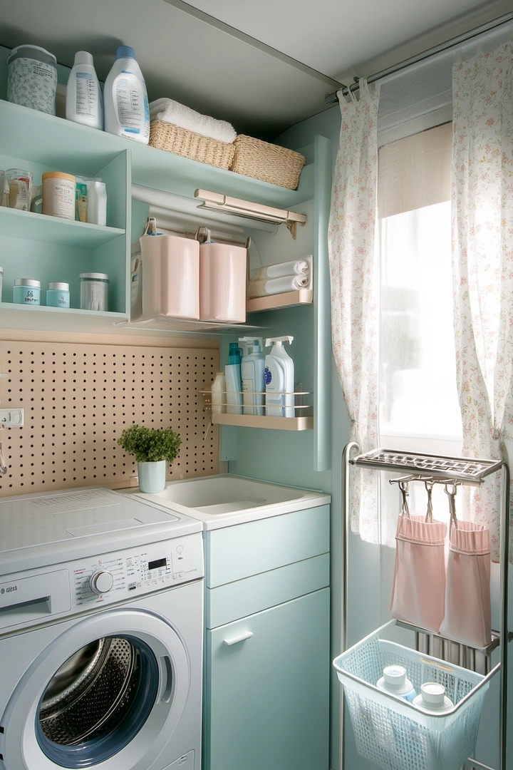 small laundry room organization 9