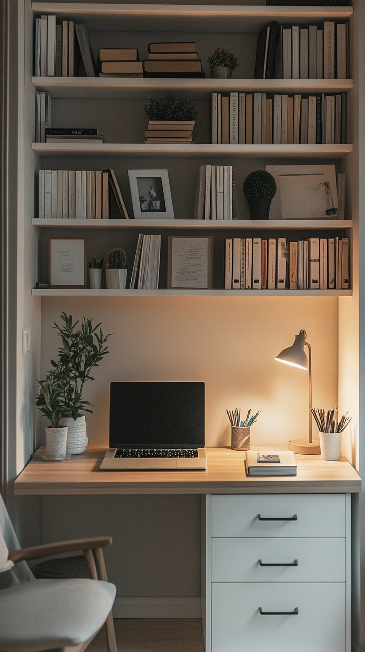 small office bookshelf ideas 1