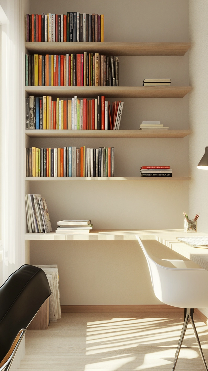 small office bookshelf ideas 18