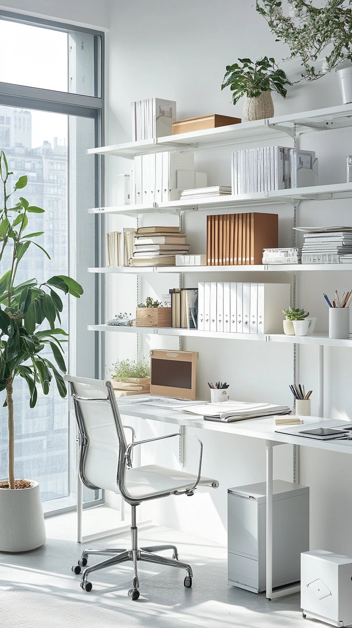 small office bookshelf ideas 19