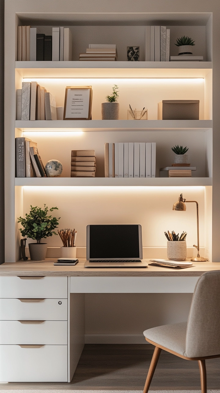 small office bookshelf ideas 2