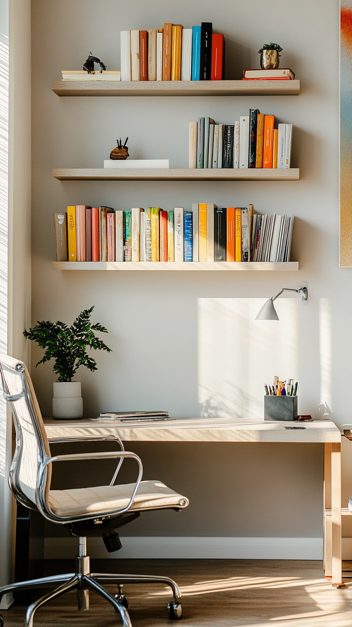 small office bookshelf ideas 20