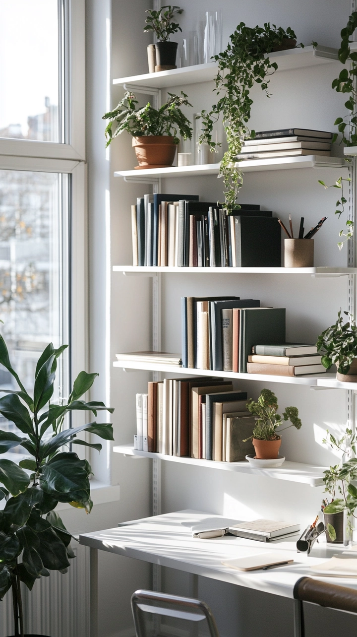 small office bookshelf ideas 26