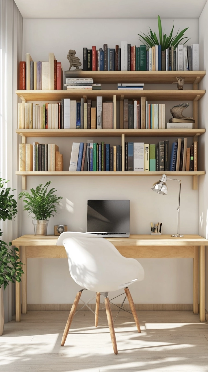 small office bookshelf ideas 27