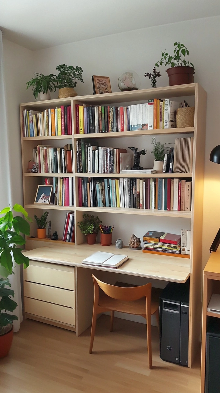 small office bookshelf ideas 30