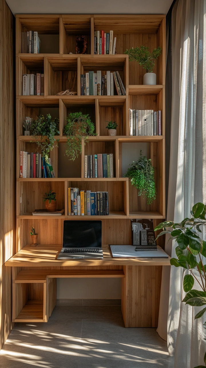 small office bookshelf ideas 35