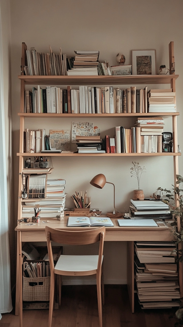 small office bookshelf ideas 36