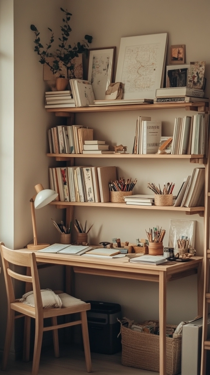 small office bookshelf ideas 38