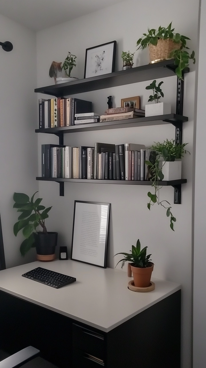 small office bookshelf ideas 46