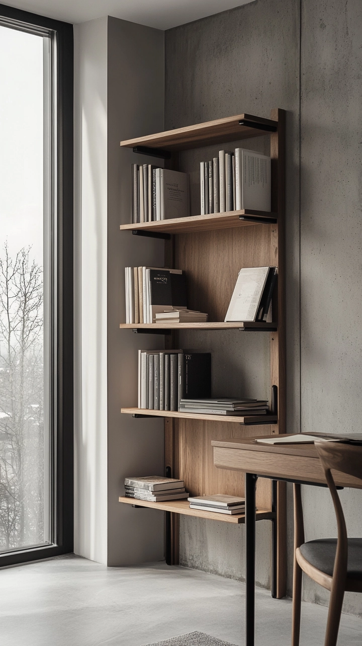 small office bookshelf ideas 61