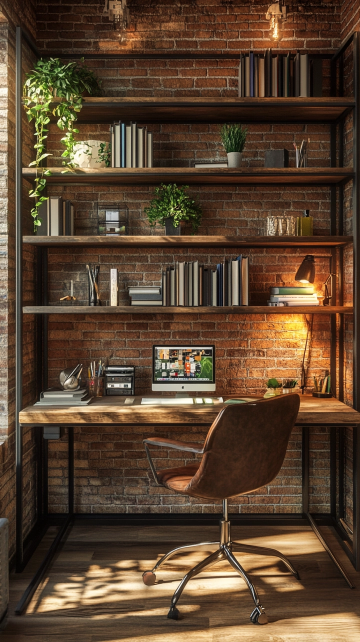 small office bookshelf ideas 68