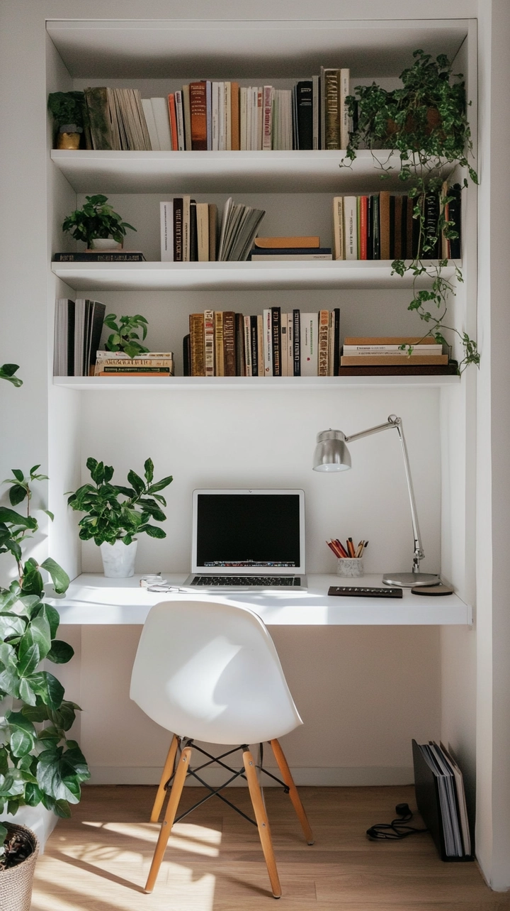 small office bookshelf ideas 76