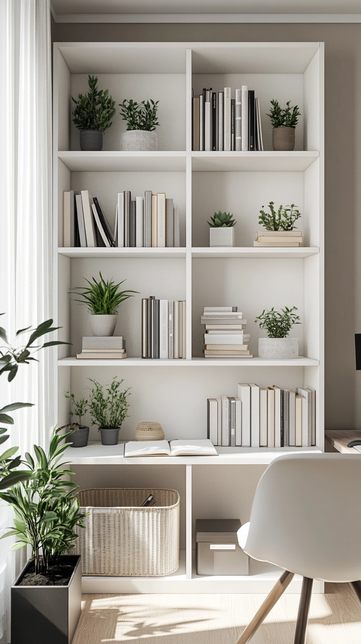 small office bookshelf ideas 77