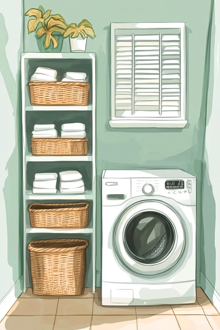 tiny laundry room ideas 34