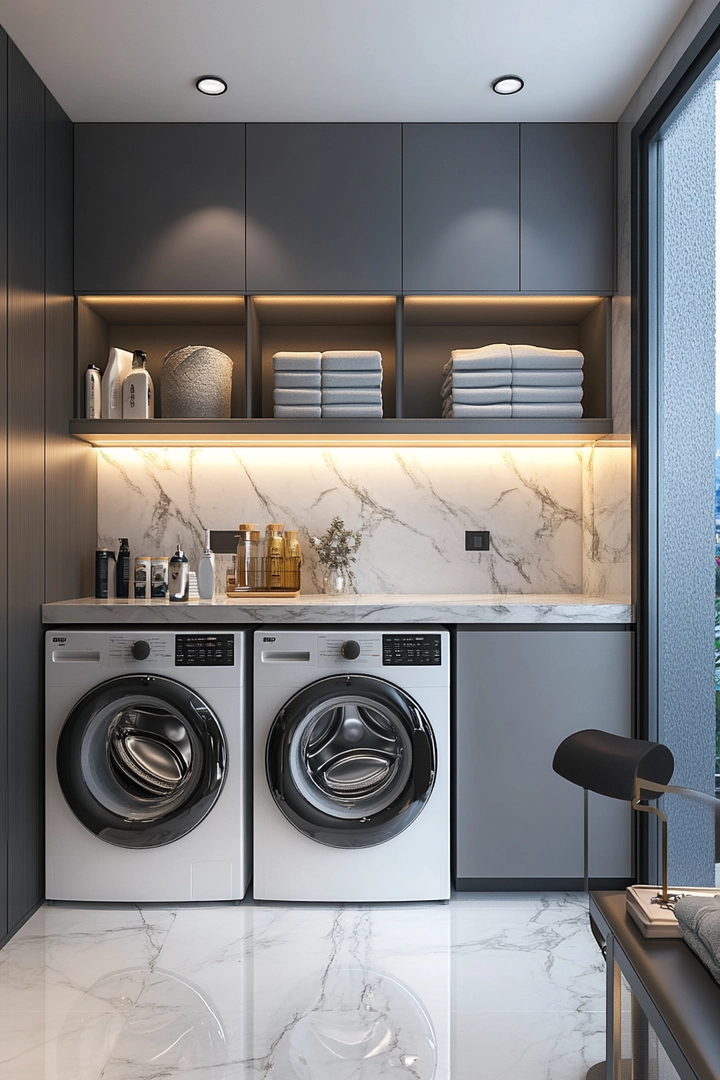 tiny laundry room ideas 40