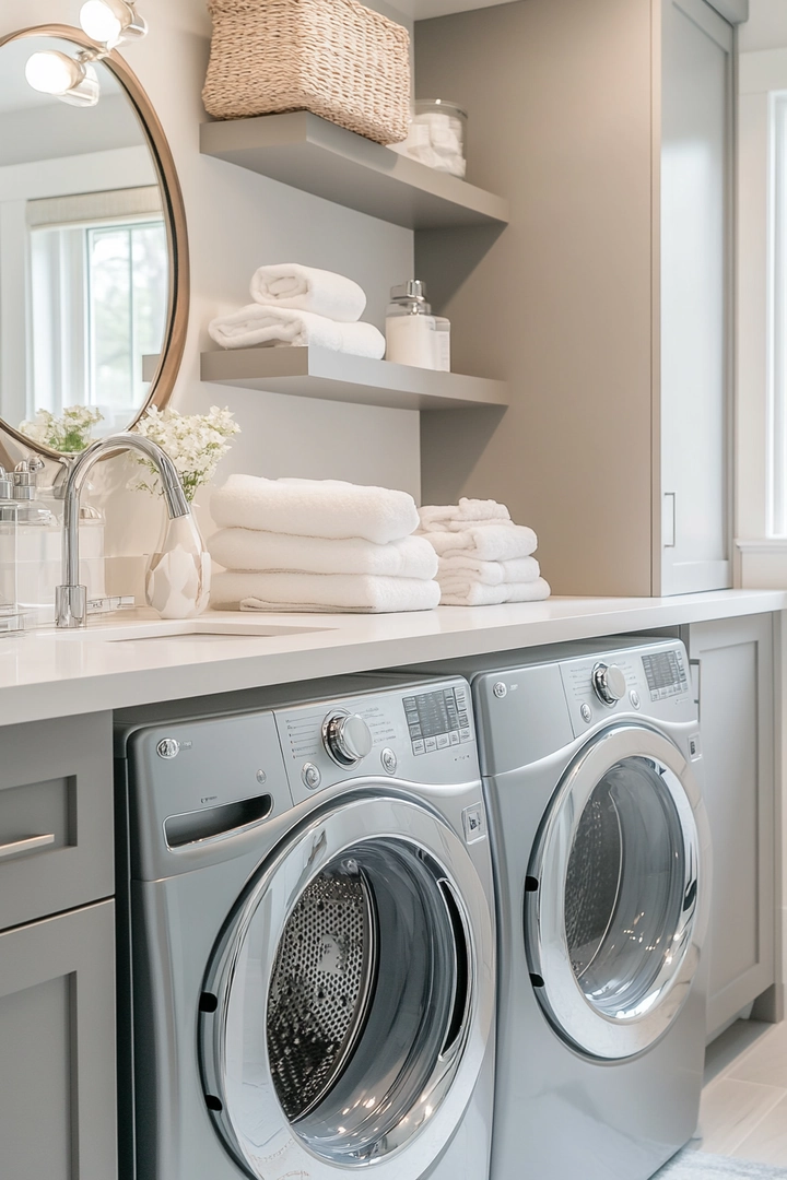 tiny laundry room ideas 70