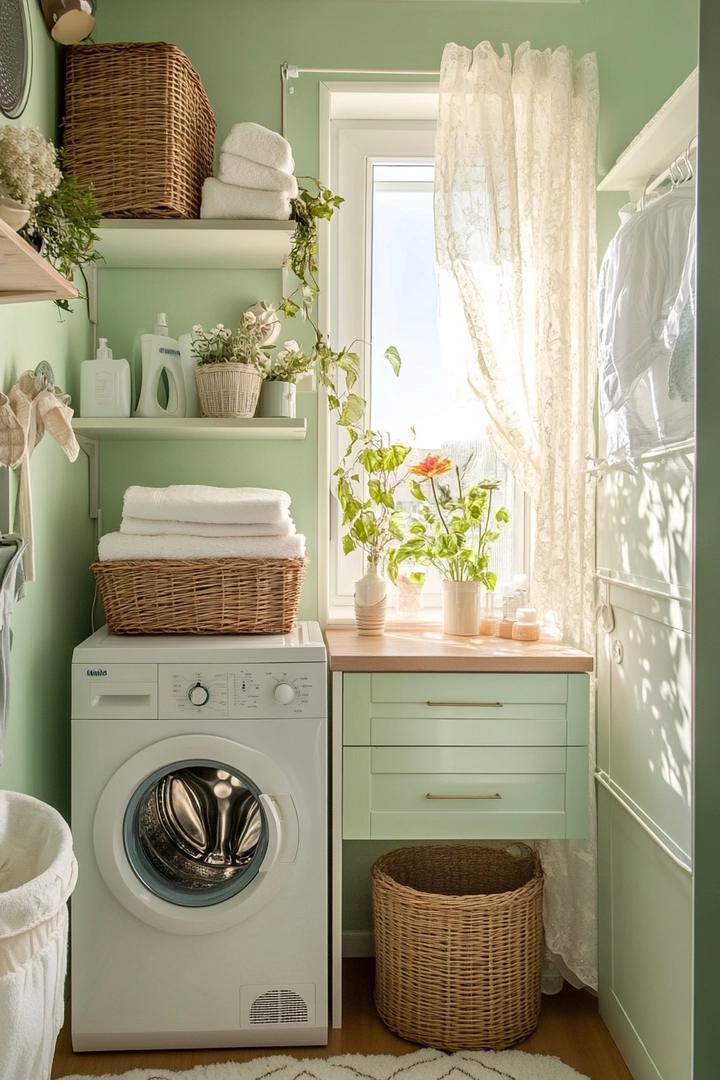 tiny laundry room ideas 73