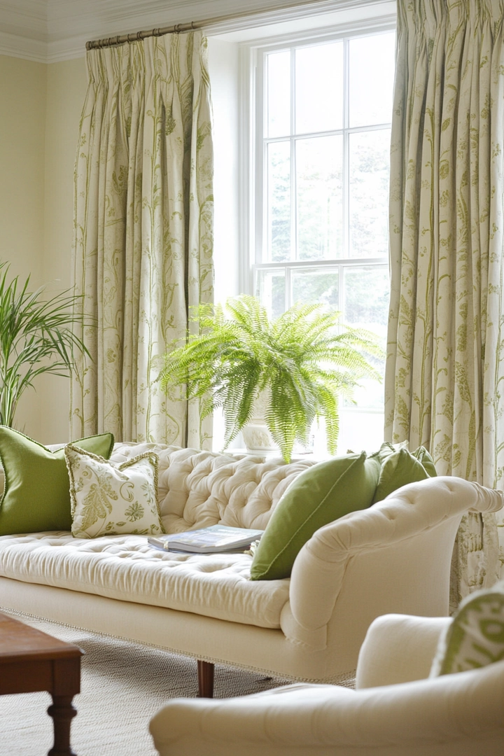 triple window curtain ideas living room 26