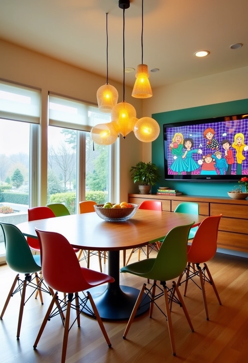 tv in dining room ideas 16