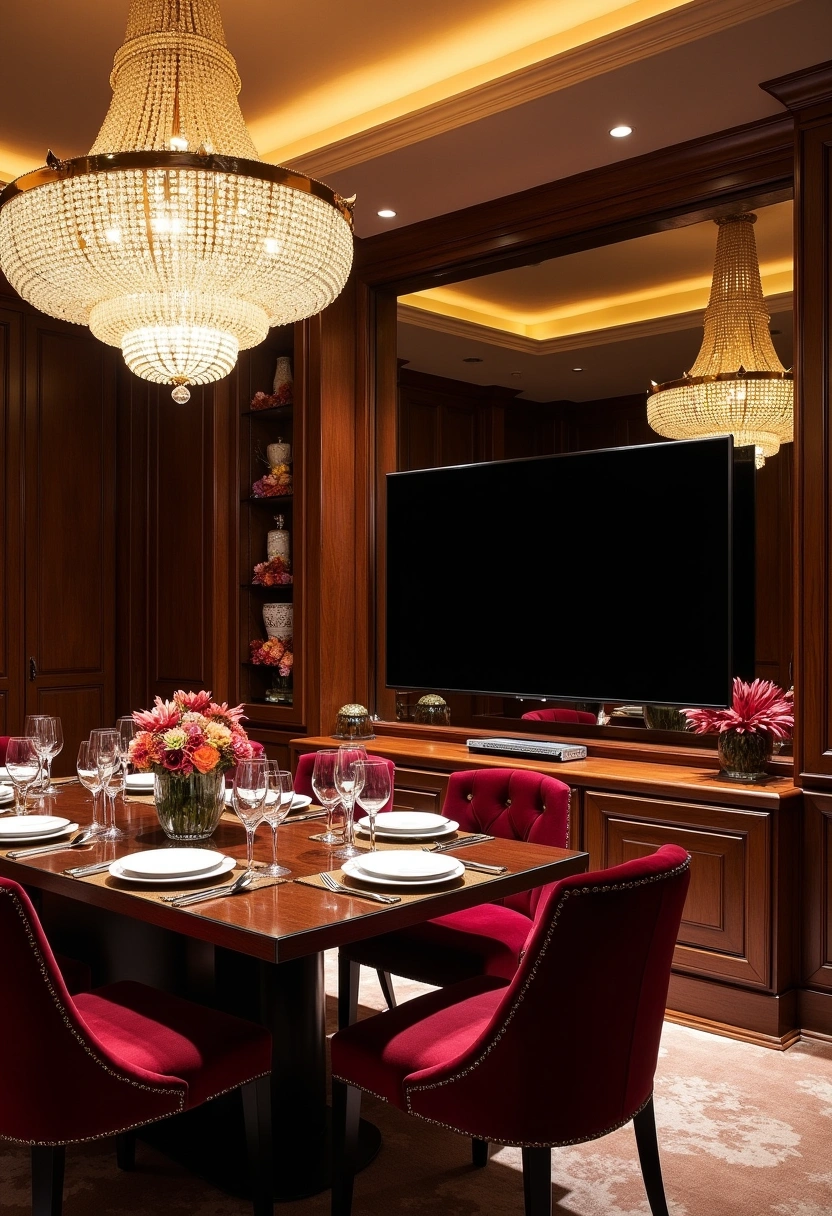 tv in dining room ideas 6