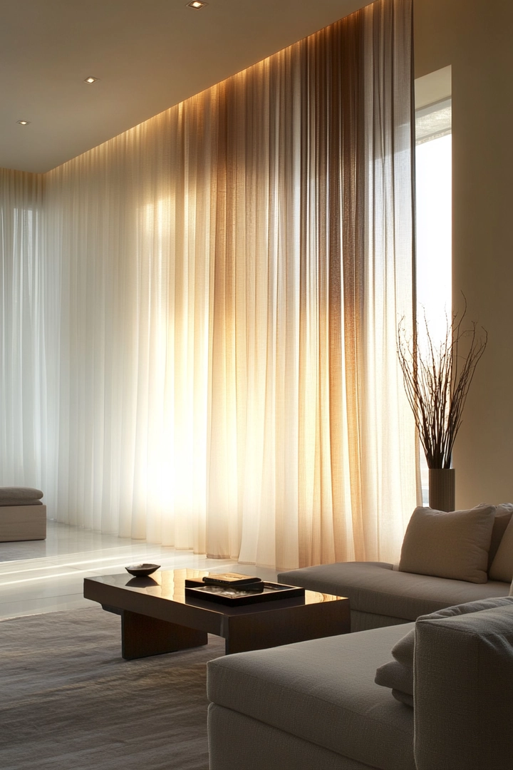 unique curtain ideas living room 32