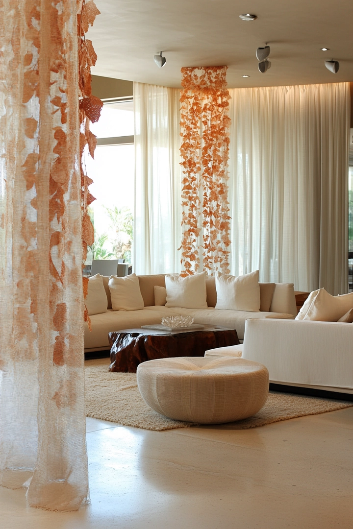 unique curtain ideas living room 38