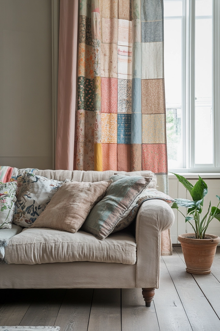 unique curtain ideas living room 42