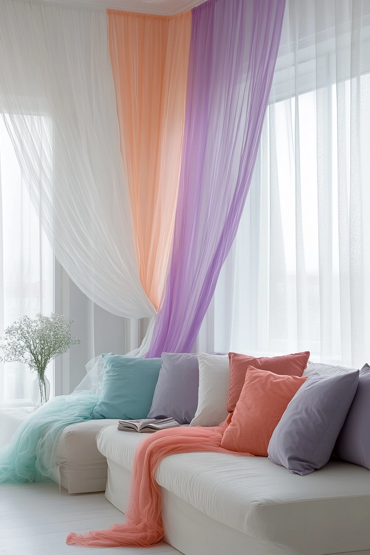 unique curtain ideas living room 54