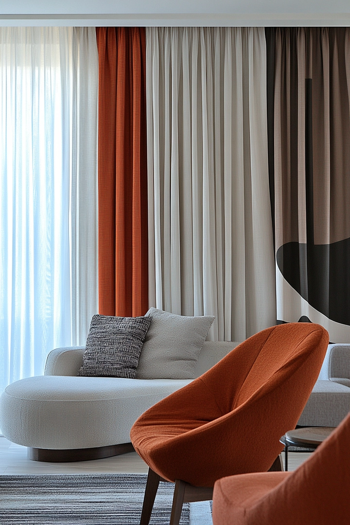 unique curtain ideas living room 66