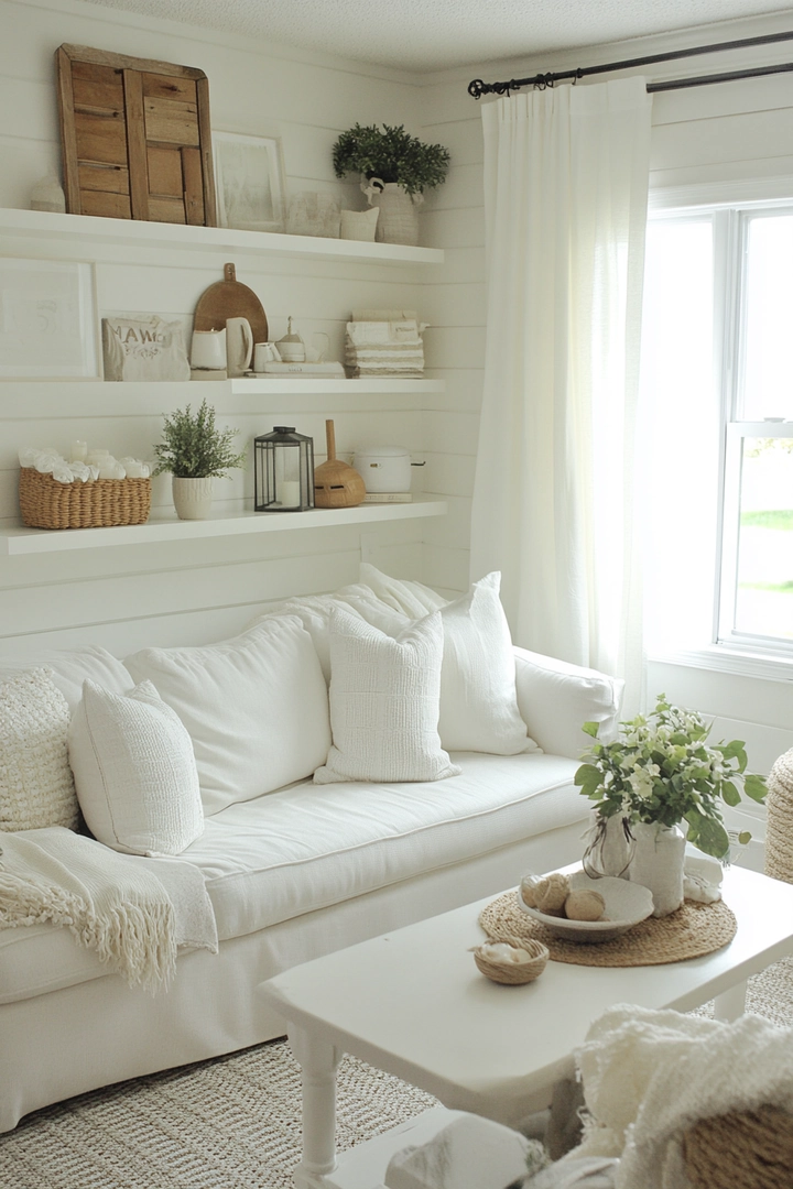 white living room ideas 16