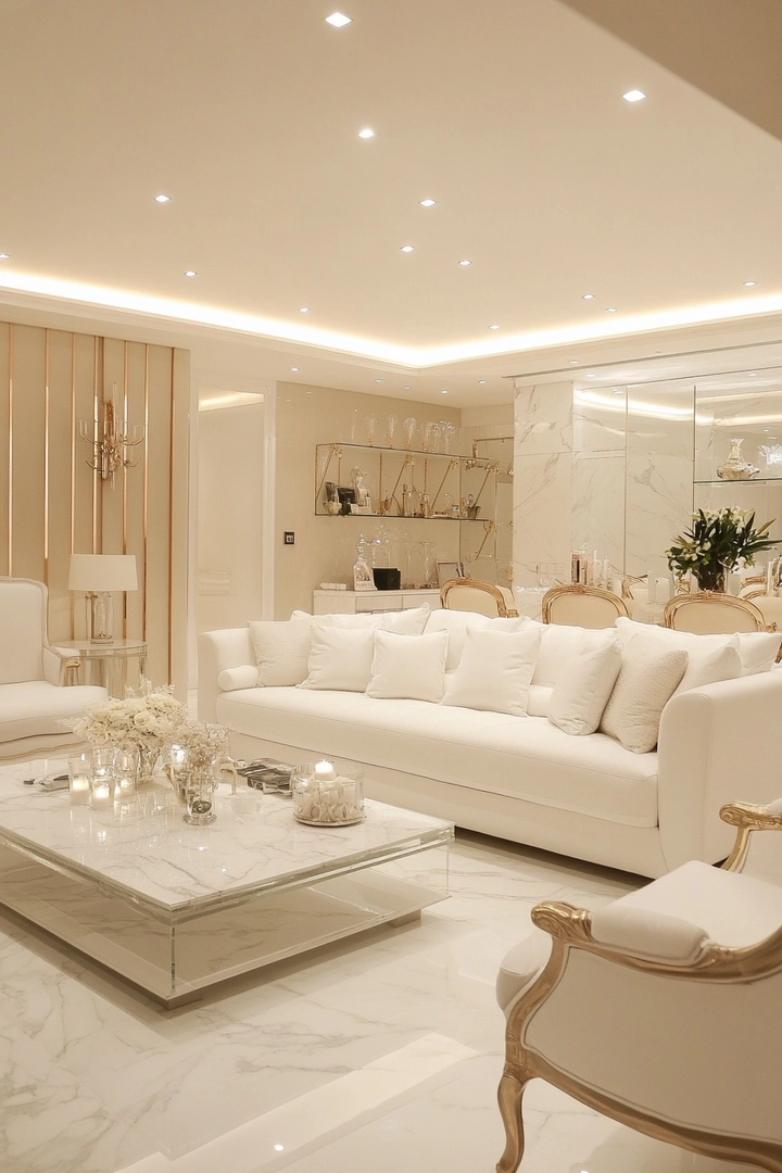 white living room ideas 21