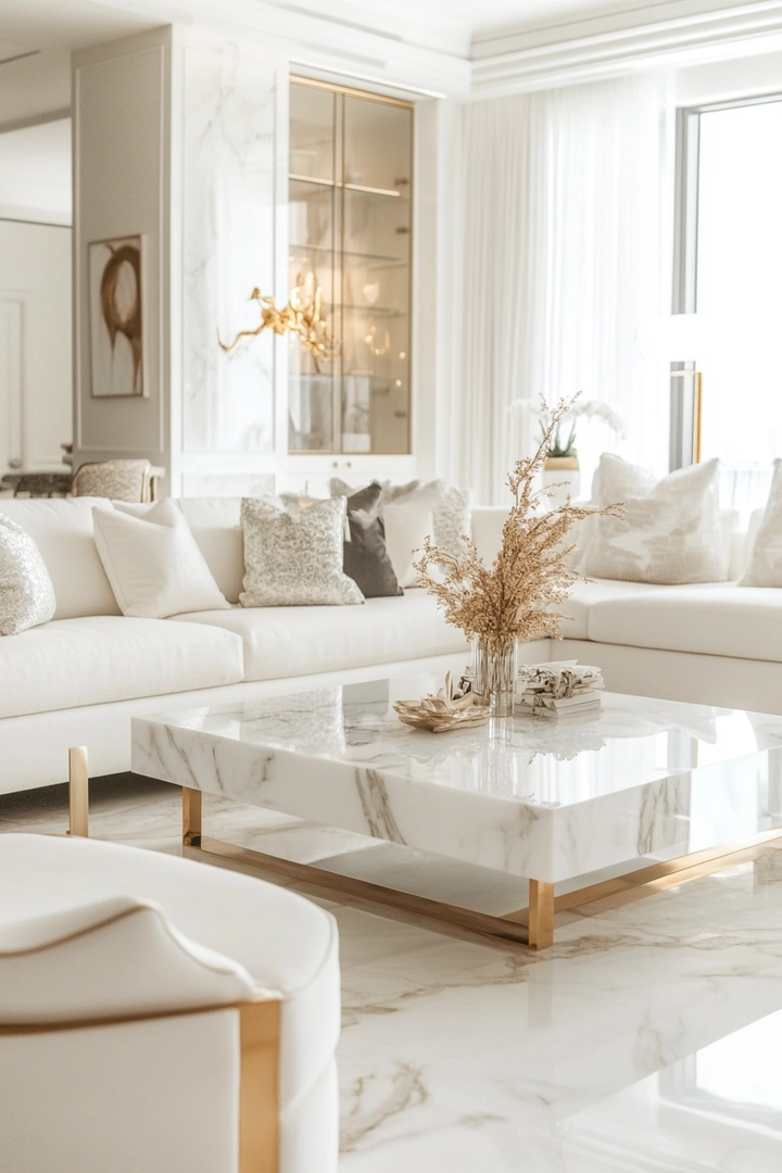 white living room ideas 23