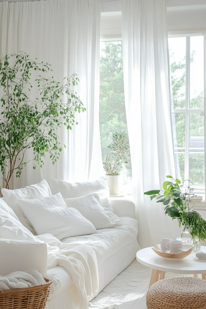 white living room ideas 36