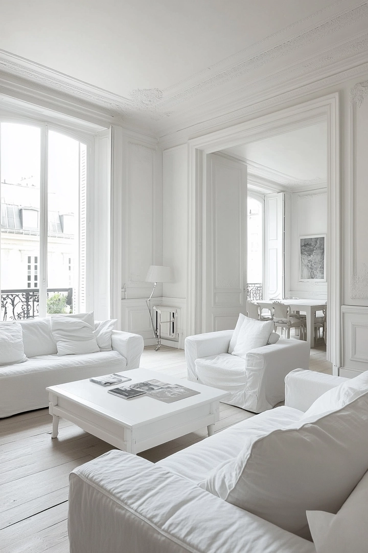 white living room ideas 52